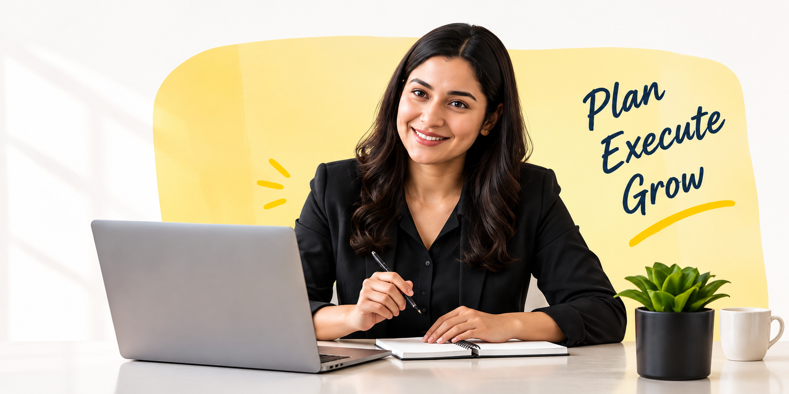 Consultant working on a laptop